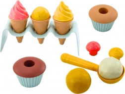 Set de nisip napolitane pentru înghețată Cupcakes Linguriță 13 piese