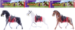 Căluț din plastic cu suprafață din imitație de piele întoarsă 16 cm