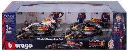 bburago 1:43 formula 1 red bull racing rb20 4-pack (2024) – verstappen și perez