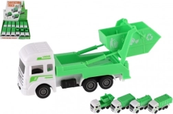 Servicii municipale mașinuță de plastic 12cm cu funcție de retragere