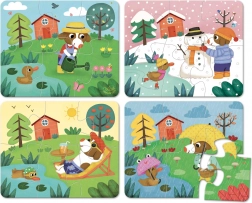 VILAC puzzle din lemn patru anotimpuri în cutie