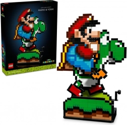 Figurine LEGO Super Mario și Yoshi