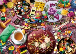 Puzzle Masă de Cusut 2000 piese Educa