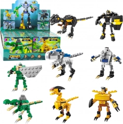 Set de construcție dinozaur și robot 2în1, 57–70 piese