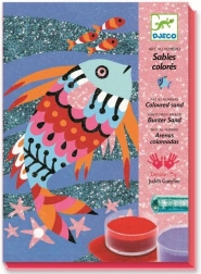 Imagini din nisip și sclipici: Peștișori curcubeu