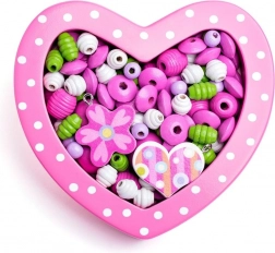 Mărgele pentru înșirat set Inimioară