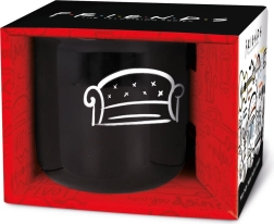 Cană Prietenii negru 410 ml