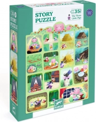 Puzzle DJECO Trei purceluși 35 piese