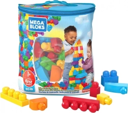 Set de construcție MEGA BLOKS First Builders – sac mare cu 80 de cuburi