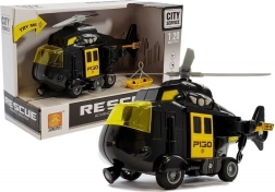 Elicopter de salvare pe baterii cu lumini și sunete