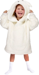 Pătură cu glugă caldă pentru copii, pentru televizor