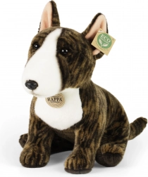 Câine de pluș bull terrier englez, 30 cm, ECO-FRIENDLY