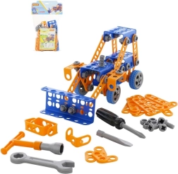Set de construcție tânărul inginer tractor cu încărcător