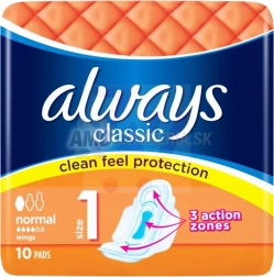 Always Classic Normal absorbante igienice 10 buc