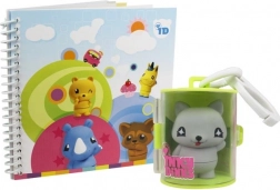 Inky Dinks caiet de notițe și breloc cu ștampilă Tiskaček