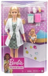 Păpușa Barbie pediatru cu bebeluș
