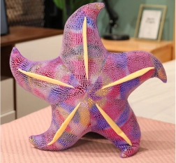 Stea de mare plușată mov – pernă 45 cm