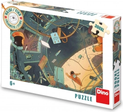 Puzzle DINO Găsește 10 obiecte: spațiu XL, 300 piese