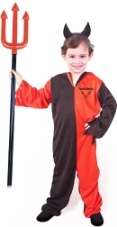 Costum copil drăcușor cu coarne M