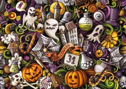 puzzle de Halloween cu 1000 de piese