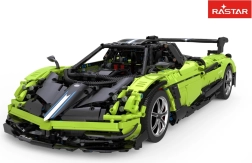 Set de construcție mașină sport PAGANI Huayra BC 1:8 verde Rastar