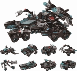 Qman Shadow Pulse vehicul de luptă – mini-set de construcție