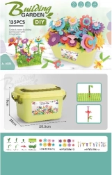 Set de construit flori DIY, 135 piese