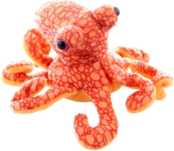 Caracatiță de pluș portocalie 17 cm