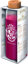 Sticlă de sticlă cu husă din silicon HARRY POTTER 585 ml