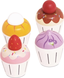 Le Toy Van brioșe din lemn – set 4 buc.