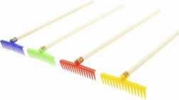 Greblă pentru copii cu mâner din lemn 67 cm WADER-POLESIE