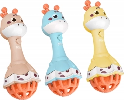 WOOPIE Baby zornă girafă senzorială cu muzică Montessori