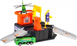 parcare pentru copii cu heliport și covoraș de joacă 3+