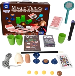 Set de magie Woopie pentru mici magicieni, cu cărți și 135 de trucuri