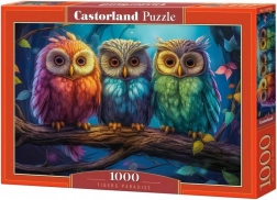 Puzzle 1000 de piese Trei bufnițe mici