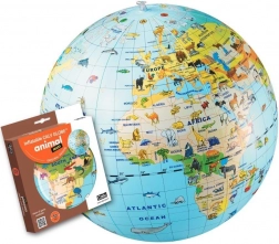 Minge gonflabilă glob 50 cm – animale