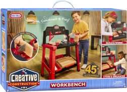 Masă de lucru pentru copii Creative Construction cu unelte