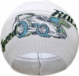 căciuliță de toamnă pentru copii New Baby Racing gri