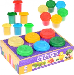 Set creativ cu plastilină colorată, 6 piese