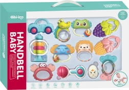 Set de zdrăngăneli și jucării de dentiție Animale 12 buc