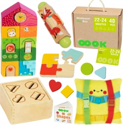 tooky toy montessori box 22–24 luni – set educațional 7 în 1