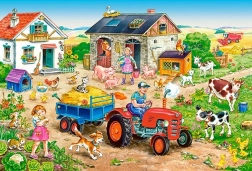 Puzzle MAXI 40 piese LIFE ON THE FARM de la CASTORLAND