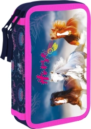 Penar școlar cu două etaje cu motiv cai Oxybag