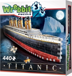 Puzzle 3D Titanic de la Wrebbit, 440 piese