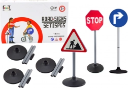 Semne rutiere mari de 76 cm set educațional 3 buc