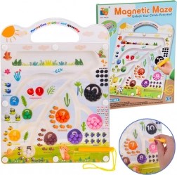Tabelă educațională magnetică cu labirint – învățarea culorilor și a numerelor