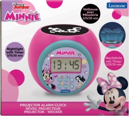 Ceas deșteptător Lexibook Minnie cu proiector pentru tavan