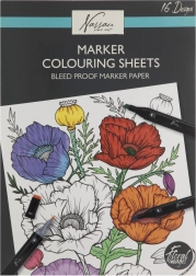 Cărți de colorat cu motive florale 25x35 cm