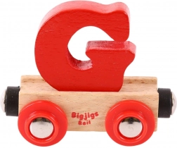 Bigjigs Rail vagon de lemn - litera G