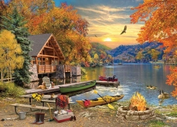 puzzle cobble hill refugiu la lac 1000 piese